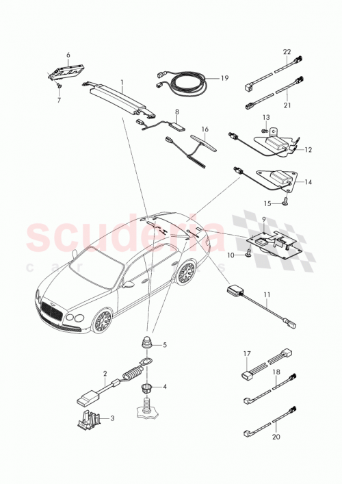 Part Diagram for Bentley 4W0 962 131