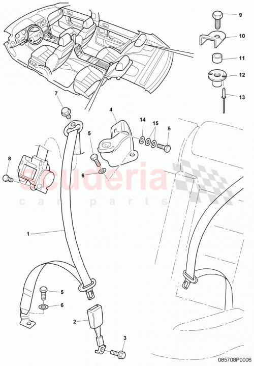 Part Diagram for Bentley 1J0858849