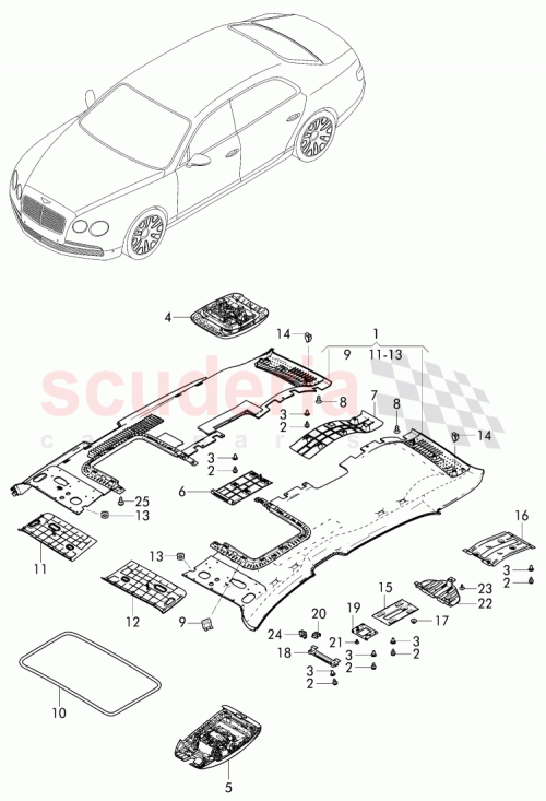 Part Diagram for Bentley 4W0 868 634