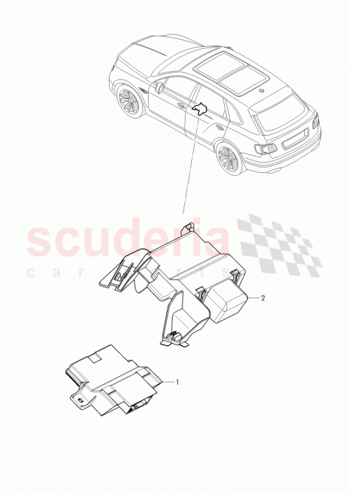 Part Diagram for Bentley 4M2 907 468 B