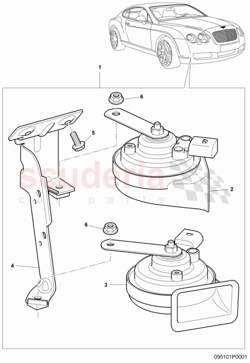 Part Diagram for Bentley N90319404