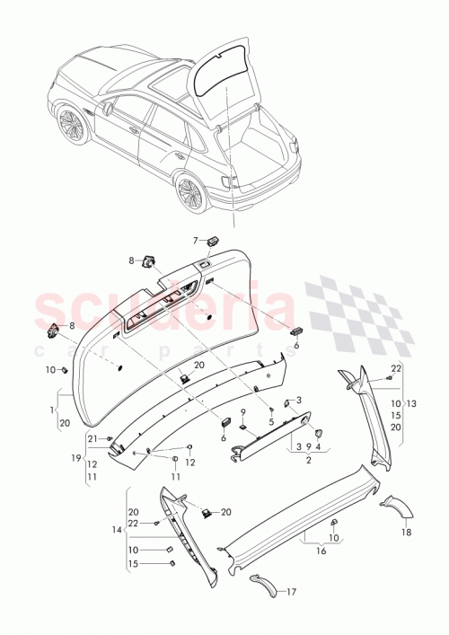 Part Diagram for Bentley N 910 682 01