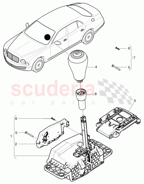 Part Diagram for Bentley 3Y0 713 041 F