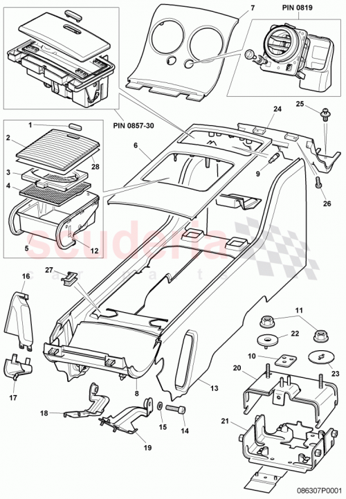 Part Diagram for Bentley 3W0857720A