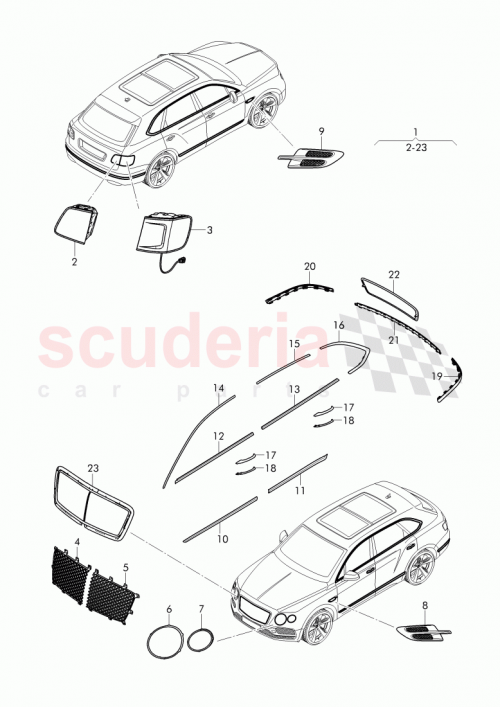 Part Diagram for Bentley 36A 853 083 B