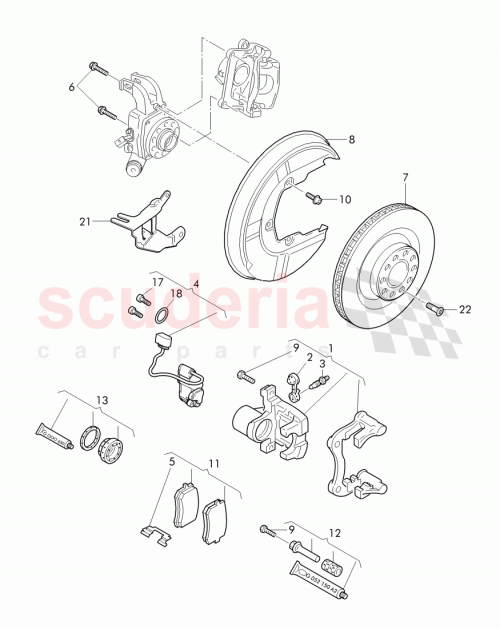 Part Diagram for Bentley 4E4 615 231