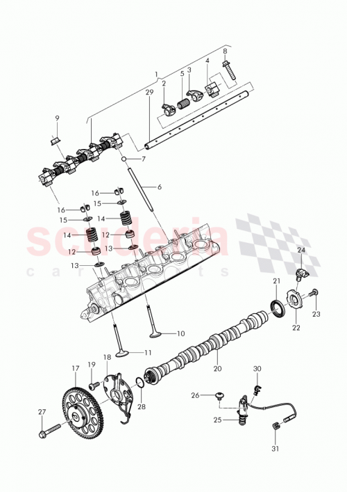 Part Diagram for Bentley 07V109423