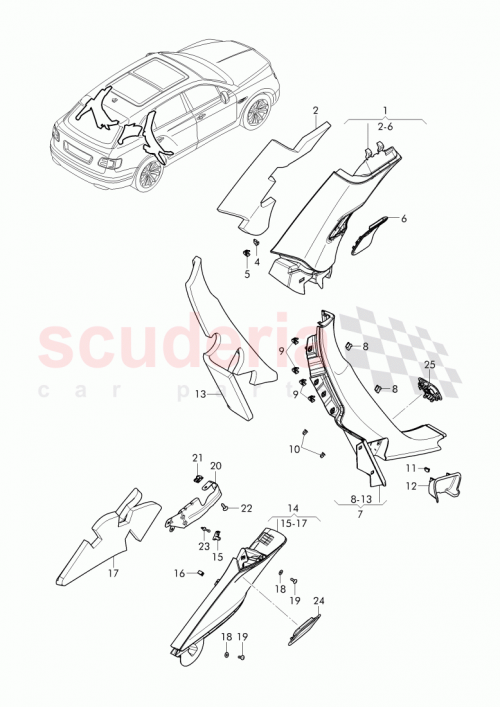 Part Diagram for Bentley 36A 867 765 A