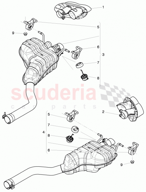 Part Diagram for Bentley 3W3 253 609 P