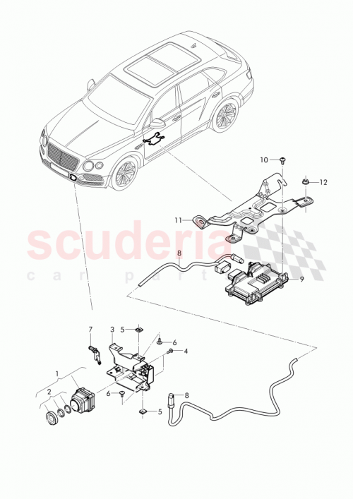 Part Diagram for Bentley 4G0980552A