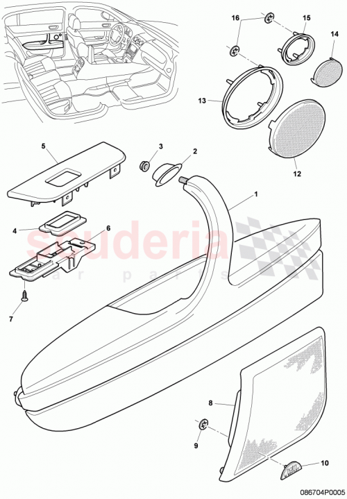 Part Diagram for Bentley 3W0868517A