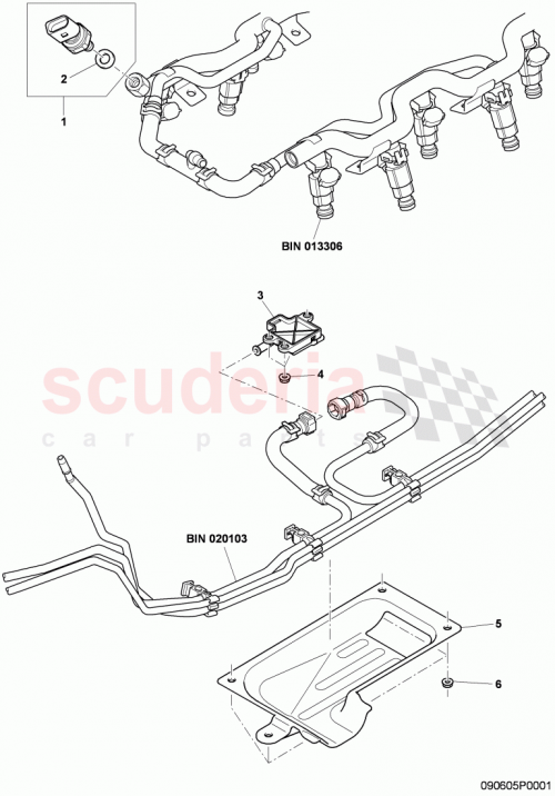 Part Diagram for Bentley 03C906051A