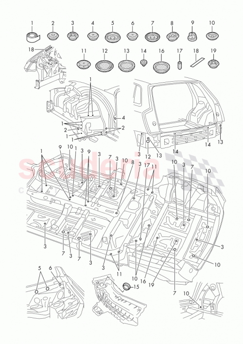 Part Diagram for Bentley 4M1 805 673 A