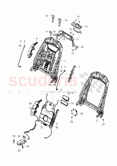 Part Diagram for Bentley 36A 881 507 A