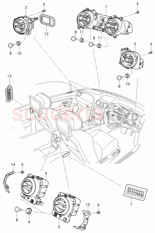 Part Diagram for Bentley 4W0 863 518