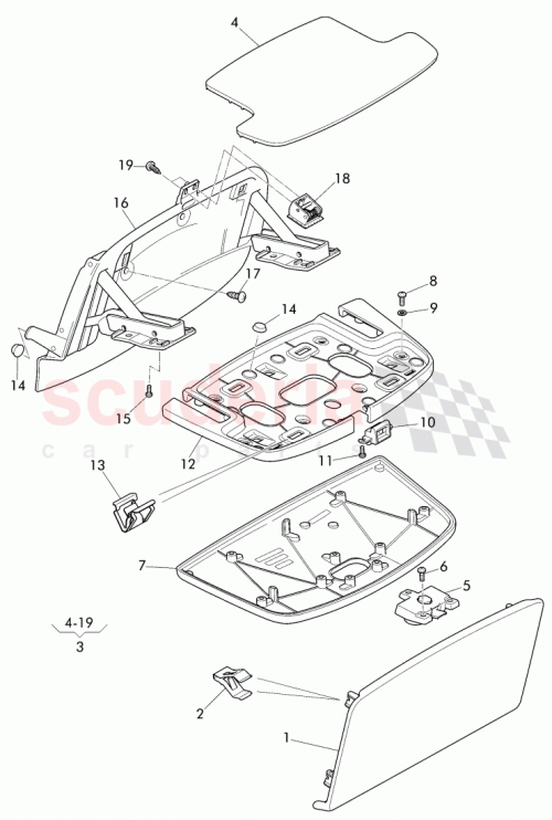 Part Diagram for Bentley 4W0 881 861