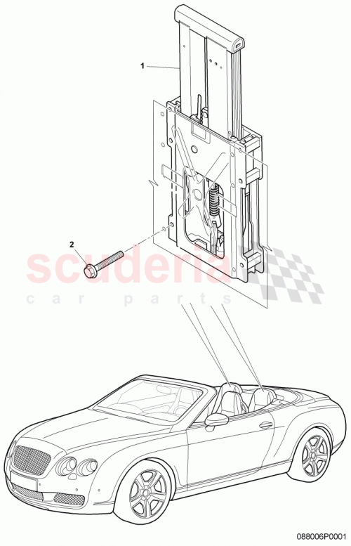 Part Diagram for Bentley N10688301