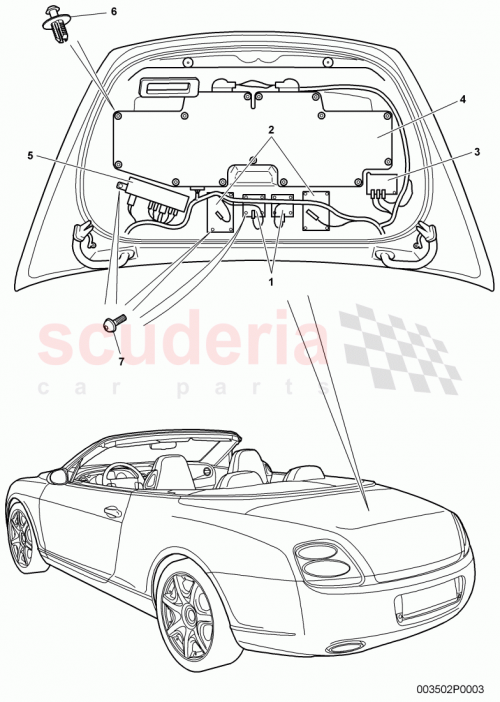 Part Diagram for Bentley 3W7 035 225 D