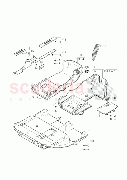 Part Diagram for Bentley 36C 863 703 C