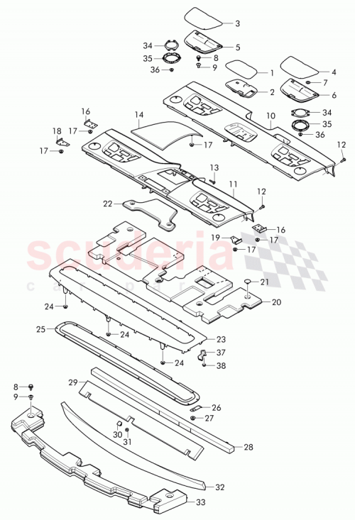 Part Diagram for Bentley 4W0 864 714 F