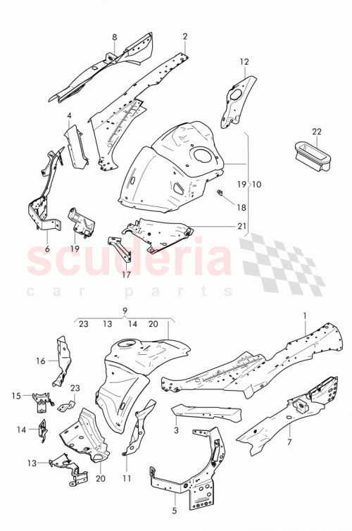Part Diagram for Bentley 3W0 805 294 B