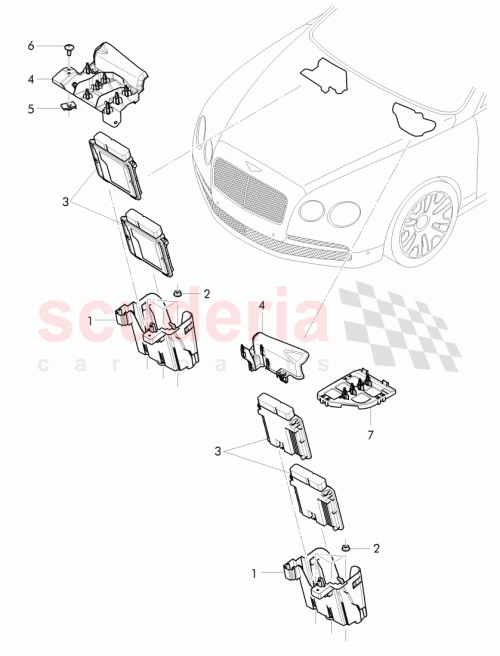 Part Diagram for Bentley 4W2 906 131
