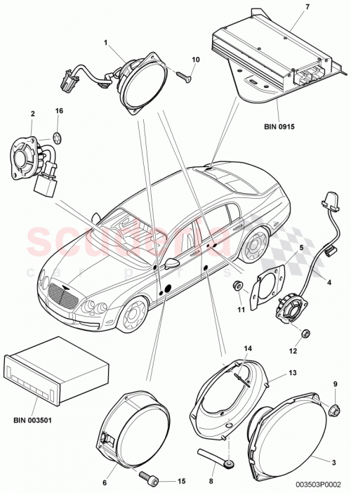 Part Diagram for Bentley N 011 181 2