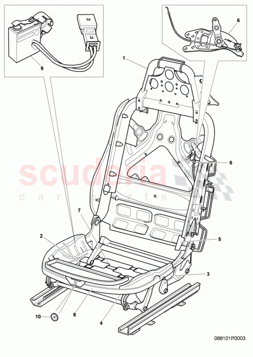 Part Diagram for Bentley 3W3959762B