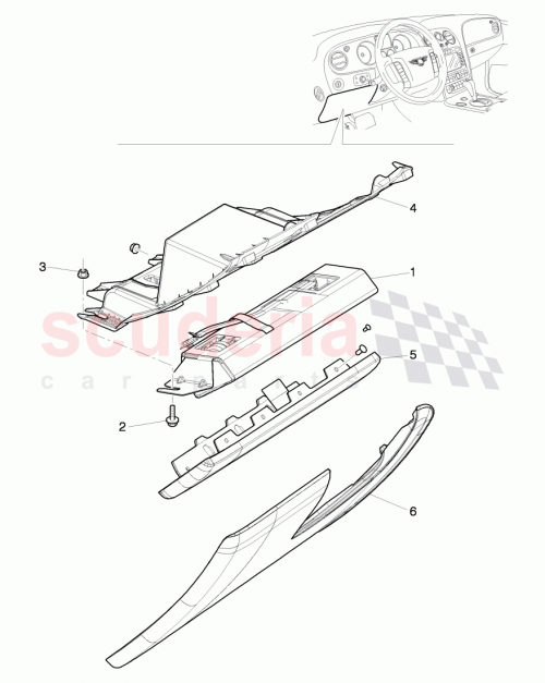 Part Diagram for Bentley 3W1880841C