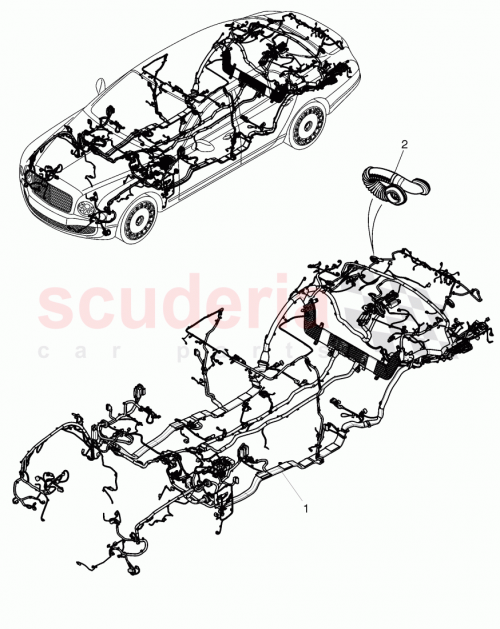 Part Diagram for Bentley 3Y1 971 012 DB