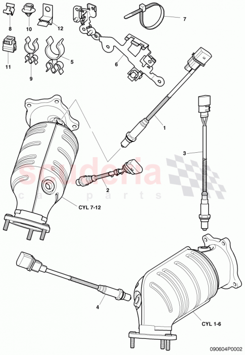 Part Diagram for Bentley 1K0998262N