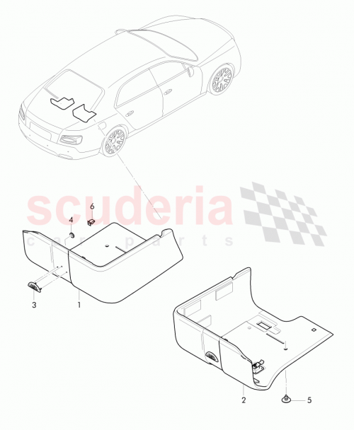 Part Diagram for Bentley 4W0 854 818 D