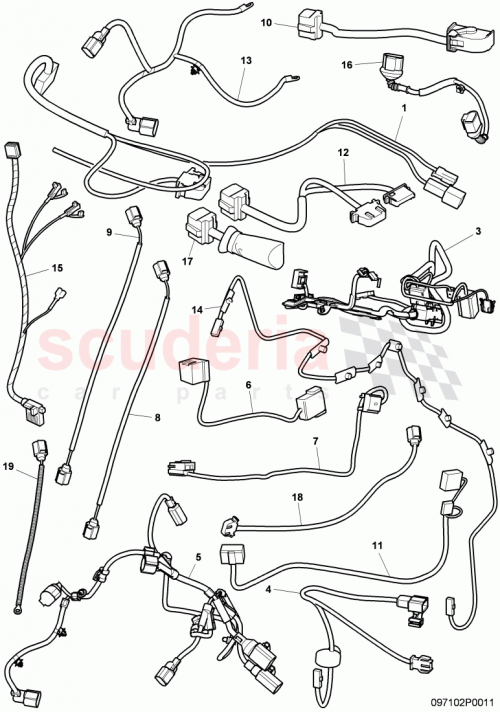 Part Diagram for Bentley 3W7972067AB