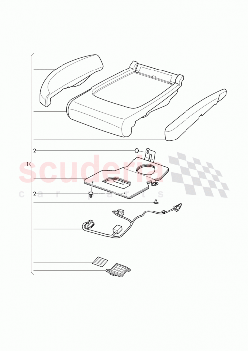 Part Diagram for Bentley 3W7 860 389 K