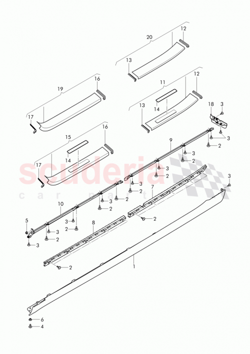 Part Diagram for Bentley 4W0 853 540 D