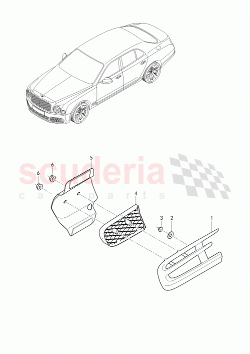 Part Diagram for Bentley 3Y0 821 945 J