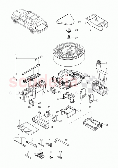 Part Diagram for Bentley 8P0 012 619 A