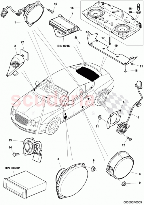 Part Diagram for Bentley N 909 998 01