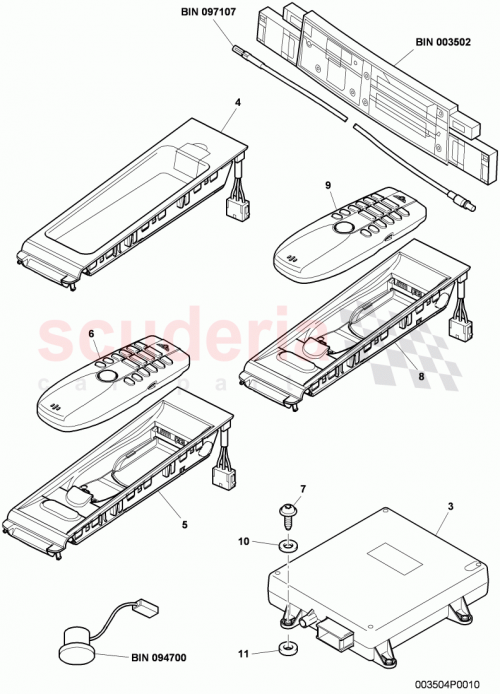 Part Diagram for Bentley 3W0 035 950 E