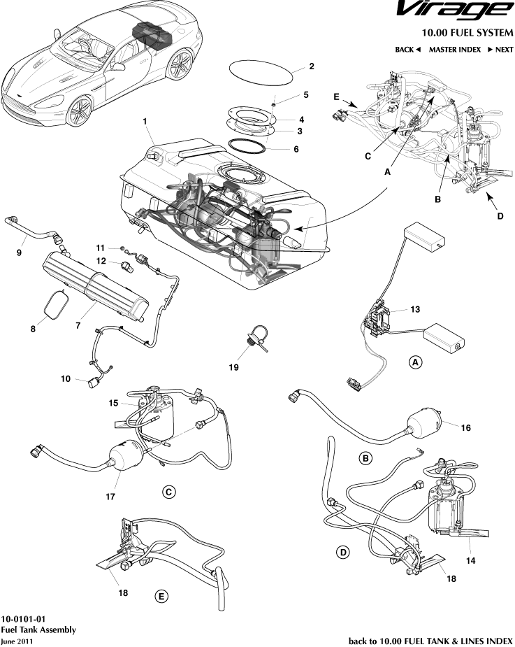 Fuel Tank Assy of Aston Martin Aston Martin GT VIRAGE (2012-2013)