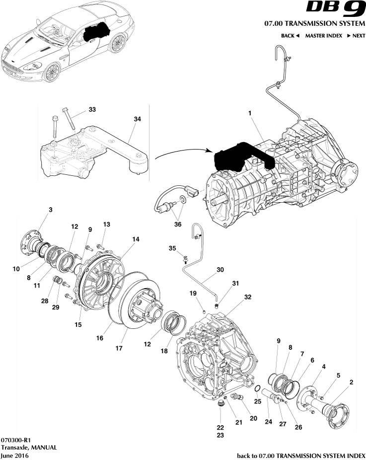 Transaxle, Manual of Aston Martin Aston Martin GT DB9 (2004-2017)