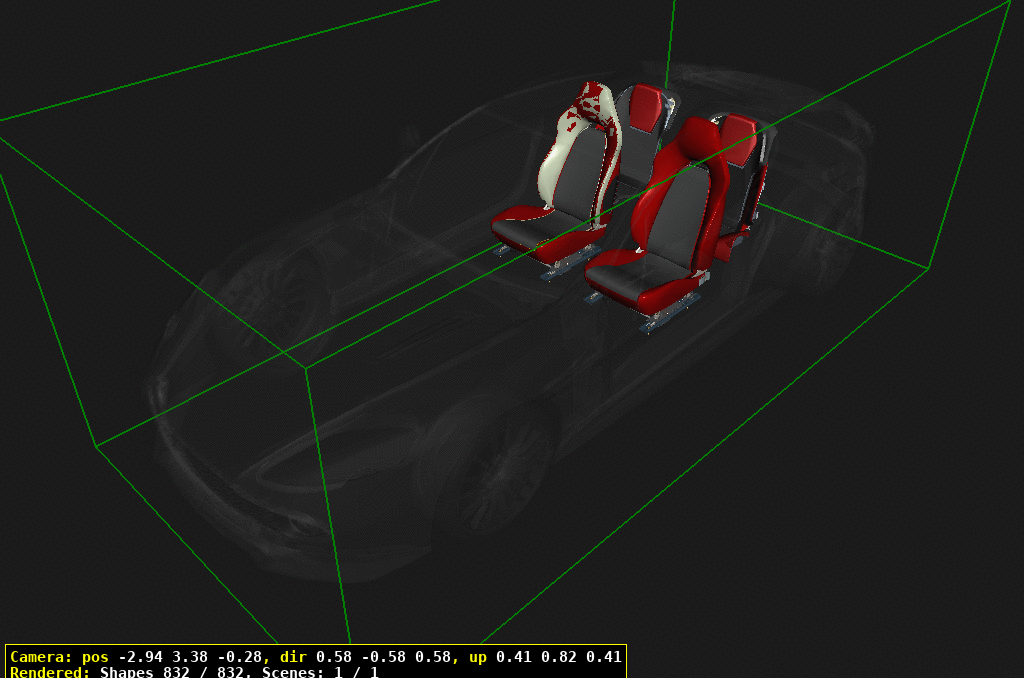 Seating of Aston Martin Aston Martin GT VANQUISH ZAGATO (2016-2019)