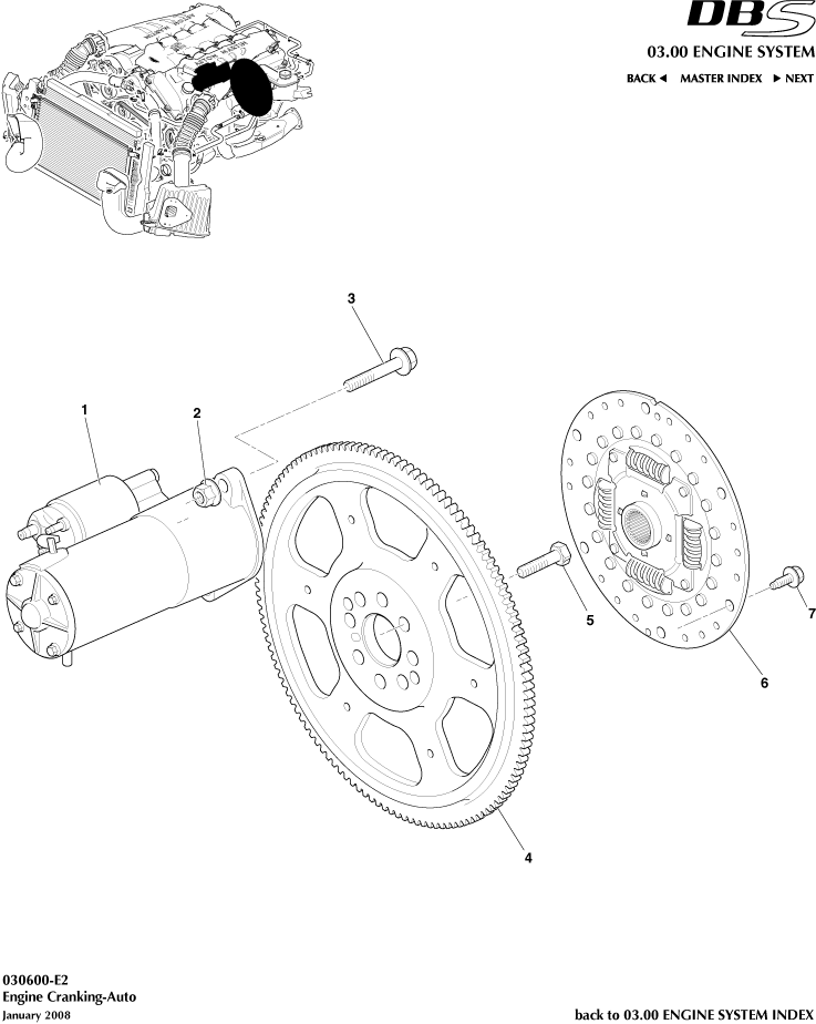Starter Motor, Auto of Aston Martin Aston Martin GT DBS (2007-2012)