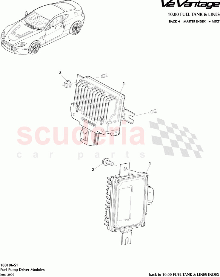 Fuel Pump Driver Modules of Aston Martin Aston Martin V12 Vantage (upto 2016)
