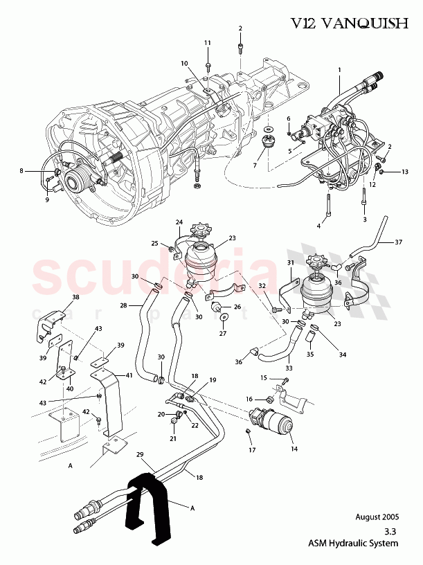 ASM Hydraulic System of Aston Martin Aston Martin Vanquish (2001-2007)