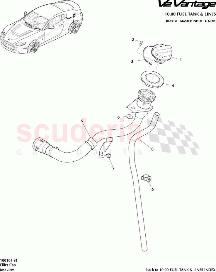 Filler Cap of Aston Martin Aston Martin V12 Vantage (upto 2016)