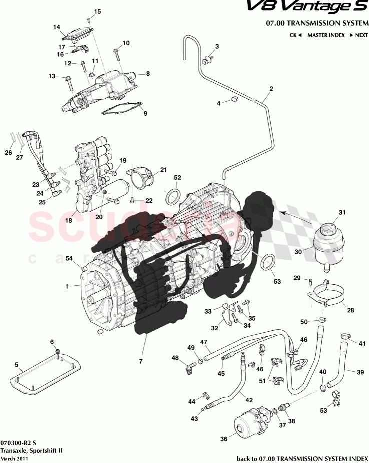 Transaxle, Sportshift II of Aston Martin Aston Martin V8 Vantage (upto 2016)