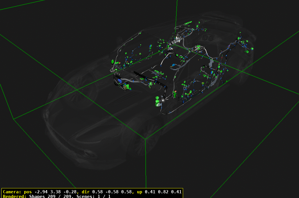 Electrical Wiring - Cabin - Shooting Brake of Aston Martin Aston Martin GT VANQUISH ZAGATO (2016-2019)