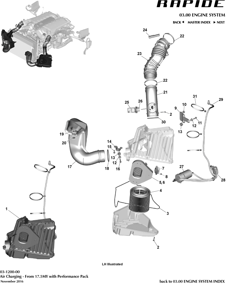 Rapide S and AMR - Air Charging, Performance Pack of Aston Martin Aston Martin GT RAPIDE (2010-2019)