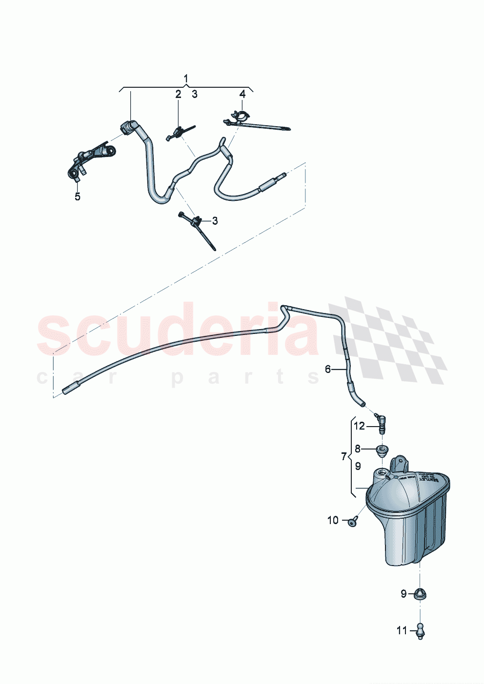 vacuum system Engine bay F 3S-M-085 538>> F ZG-M-085 538>> of Bentley Bentley New Continental Convertible (2019-2024)